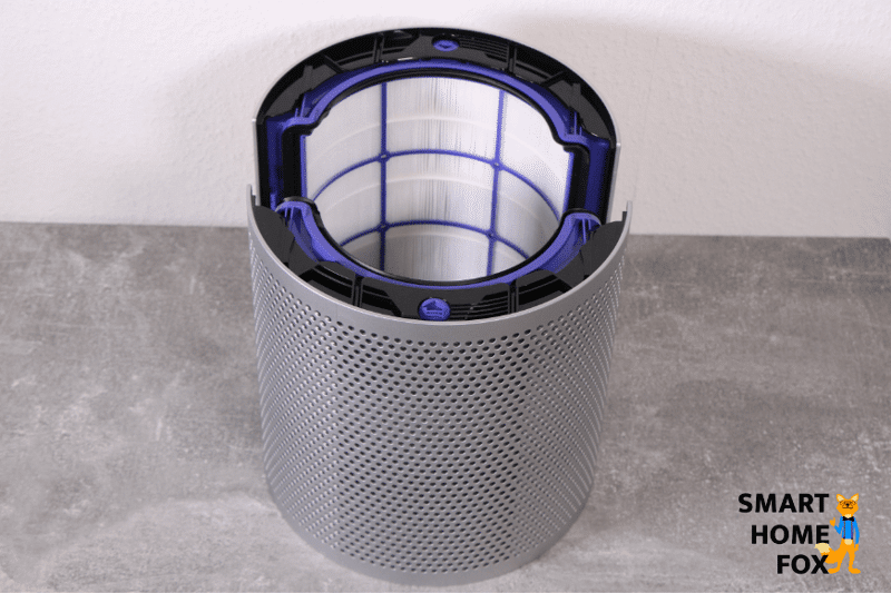 Die zwei 180° HEPA-Filter-Einheiten ergeben einen kreisrunden HEPA-Filter für den Dyson Pure Hot and Cool HP04 Luftreiniger